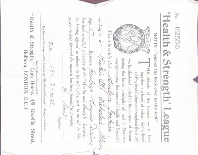 Health  Strength League membership