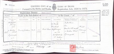 Death of Daniel Jenkins