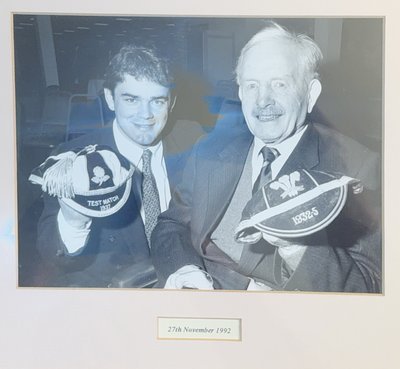 Emlyn Jenkins at an Andover Rugby Football Club event, 27 November 1992